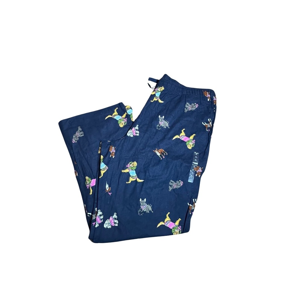 Women’s Sleep Chic Dog Pajama Pants Size XL Blue‎